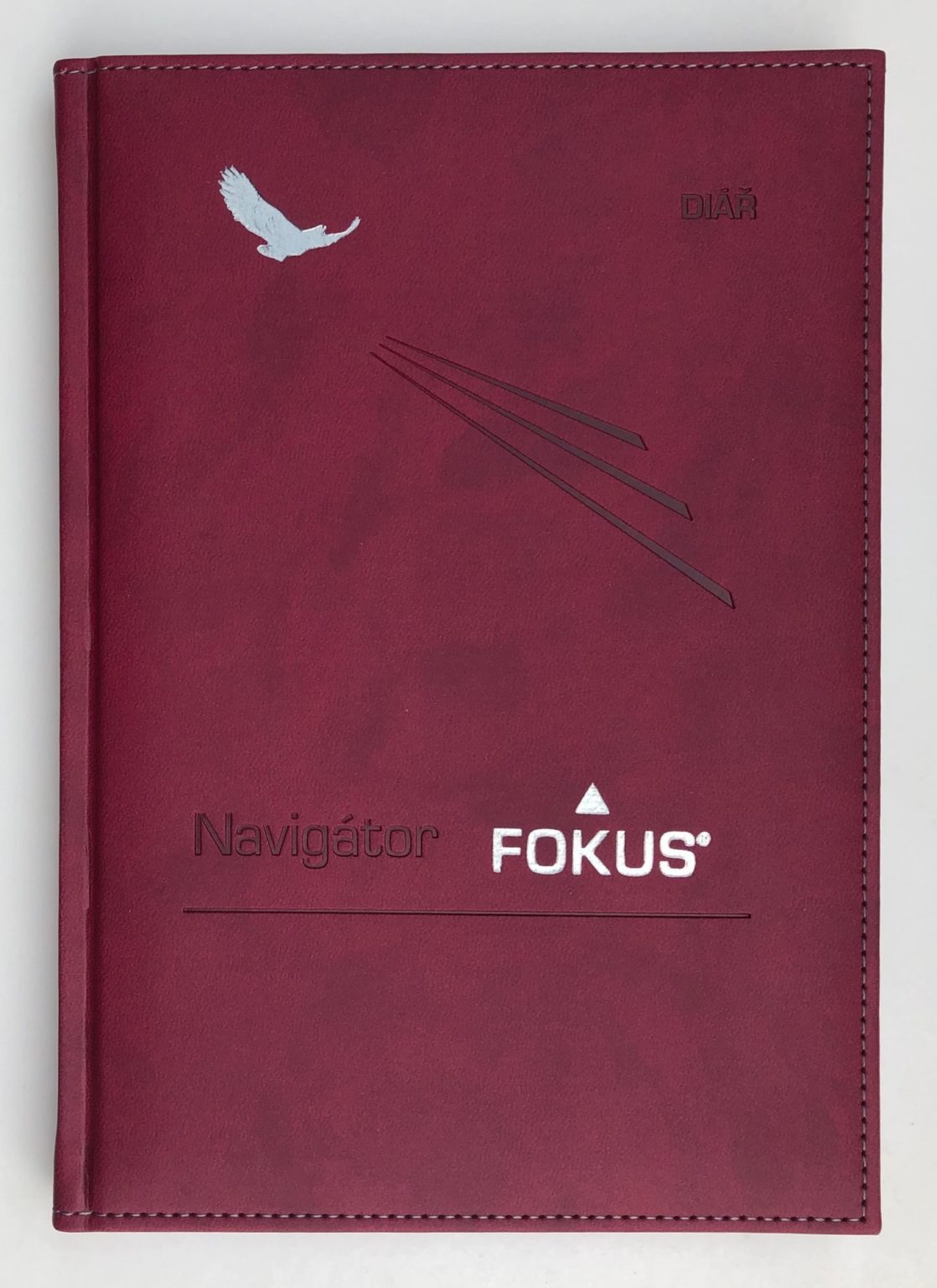 Značkový plánovací diář FOKUS® – vínová