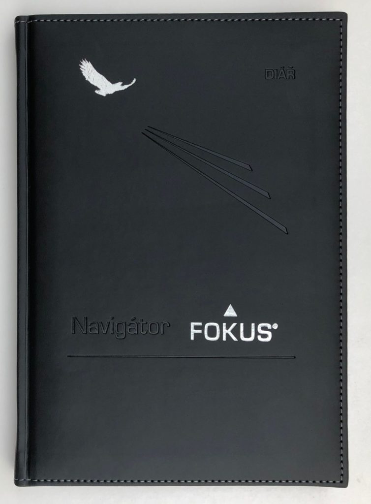 Značkový plánovací diář FOKUS® – šedá