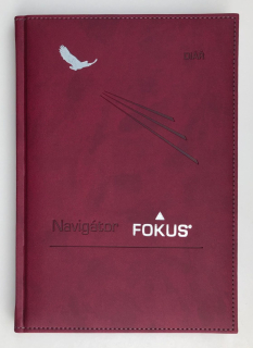 Značkový plánovací diář FOKUS® – vínová